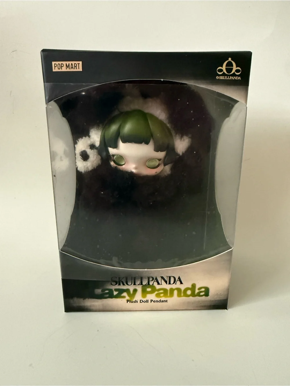 NIB Skull Panda Lazy Panda Plush Pendant